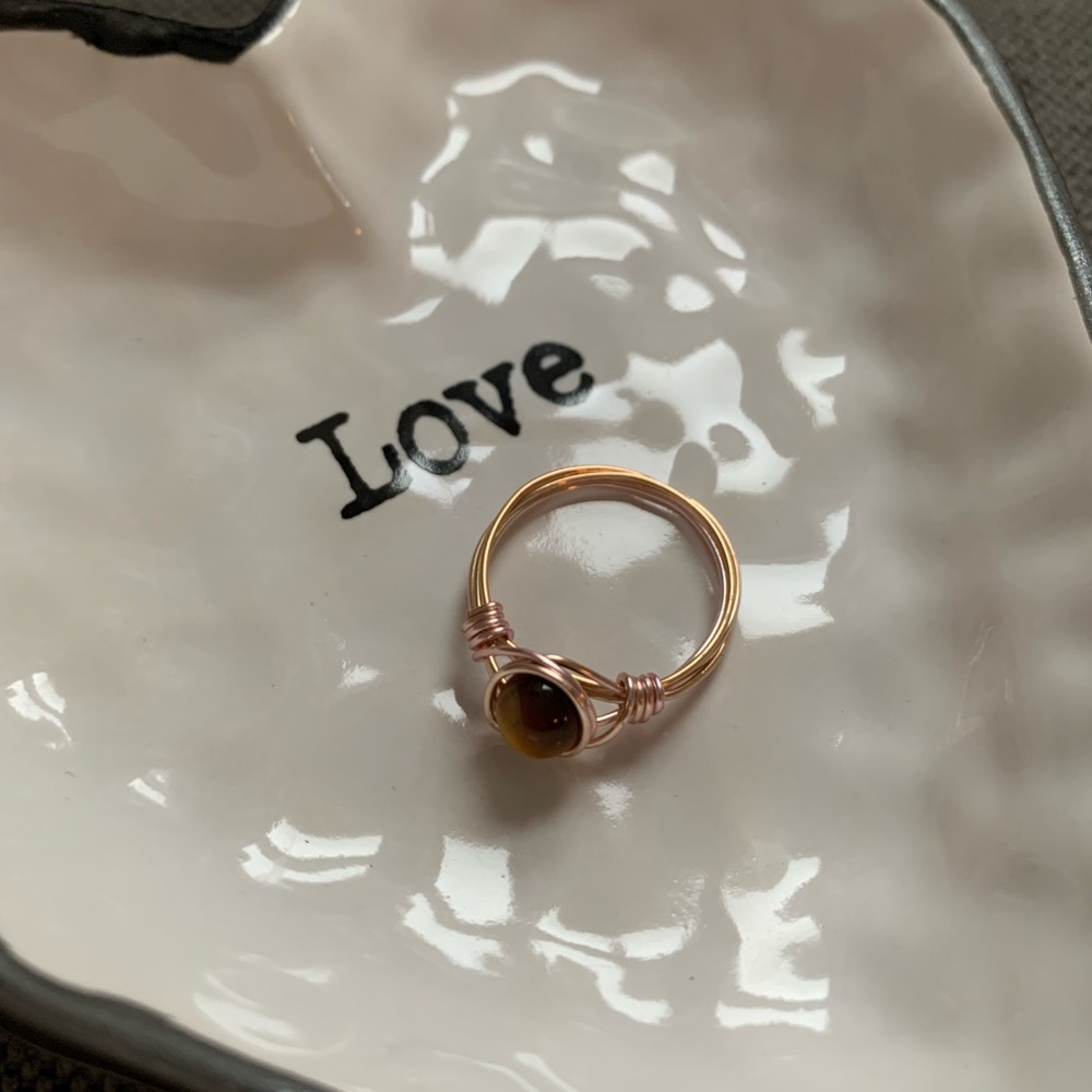 Tiger’s Eye Wire Ring